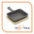5 x 4 Rectangular Cast Iron Frying Pan / Skillet with Handle & Wooden Base (1 Skillet) Perspective: front