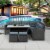 Patio Furniture Sets in Rattan for Home or Office Use Perspective: front