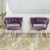 Accent Chairs in Velvet for Home or Office Use Perspective: front