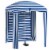 Simplie Fun Cabana Beach Umbrella Shade, Coolness, and Protection in One! Perspective: front