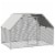 Simplie Fun Spacious & Secure Walk-in Chicken Coop with Shady Roof for Small Animals Perspective: front