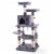 Simplie Fun Sturdy Cat Tree with Sisal Posts, Plush Perches, and Fun Pompoms Perspective: front