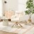 Accent Chairs in faux fur for Home or Office Use Perspective: front