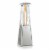 Hivvago 9500 BTU Portable Stainless Steel Tabletop Patio Heater with Glass Tube Perspective: front