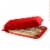 Emile Henri Ceramic Baguette Bread 3 Loaf Oven Baking Pan with Lid, Burgundy Perspective: front