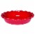 Emile Henry Round Ceramic Pie Dish Kitchen Bakeware Pan - Burgundy Perspective: front