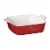 Emile Henry USA Modern Classics 8-Inch Square Ceramic Baking Dish - Rouge Red Perspective: front