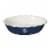 Emile Henry Round Modern Classics Blue Ceramic 1.7 Quart Pie Dish Pan Perspective: front