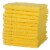 Kitcheniva Ultra Super Soft 100% Cotton Yellow Wash Cloth Towels, 12 Packs Perspective: front