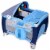 Hivvago Foldable Baby Crib Playpen with Mosquito Net and Bag-Blue Perspective: front