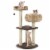 Hivvago 41 Inch Rattan Cat Tree with Napping Perch-Beige Perspective: front