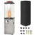Hivvago 41 000 BTU Propane Patio Heater with Metal Hood-Gray Perspective: front