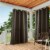 TOWN & COUNTRY BASICS Cabana Solid GT Curtains, 96 (Set of 2, 54 x 96 , Chocolate) Perspective: front