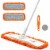 Dust Mop for Floor Cleaning with 2 Washable Microfiber Pads Perspective: front