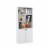 Hivvago 5-Tier Freestanding Bookcase with Open Cubes and Adjustable Shelf-White Perspective: front