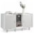 Hivvago 2-Door Cat Litter Box Enclosure with Winding Entry and Scratching Board Perspective: front