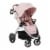 hauck Uptown Deluxe Folding Stroller with Cup Holder and Canopy, Melange Rose Perspective: front