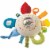 HABA Teether Cuddly Rainbow Round - Soft Activity Toy with Rattling & Teething Elements Perspective: front