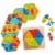 HABA Arranging Game Magical Pyramids - 36 Triangular Wooden Tiles with Templates Perspective: front