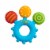 HABA Clutching Toy Color Play Silicone Teether Perspective: front