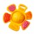 HABA Popping Flower Silicone Teething & Clutching Toy Perspective: front