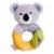HABA Koala Soft Plush Rattle Ring - Machine Washable Baby Toy Perspective: front