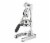 Cilio Amalfi Commercial Grade Manual Citrus Juicer and Juice Press, Silver Perspective: front