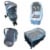 Enovoe Blue Mosquito Net for Stroller - Durable Baby Bug Net Perspective: front
