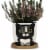 Window Garden Large Oreo Cat Planter for Indoor Plants & Flowers Perspective: front