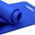 POWRX Yoga Mat Dark Blue 75 x31 x0.6  | Non-Slip Workout Mat for Women Men Home Fitness Perspective: front