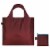 LOQI Puro Reusable Shopping Bag, Sangria Perspective: front