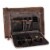 DONBOLSO Vintage Brown Laptop Sleeve 15.6 Inch for Men & Women Perspective: front