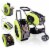 ibiyaya 5 in 1 Convertible Foldable Small Pet Carrier/Stroller System, Green Perspective: front