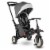 smarTrike 6 in 1 Modular Stroller Tricycle with 1 Handed Steering, Gray STR5 Perspective: front
