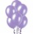 15 pcs 12  Metallic Purple Colour Latex balloons birthday party celebrations Plain Perspective: front