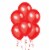 10 Metallic Red Balloons Birthday Wedding Valentine Party Decorations Plain Perspective: front