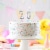 Silver 8 Number Candle Birthday Anniversary Party Cake Decorations Topper Perspective: front