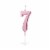 Number Candle Pink 7 Candle Birthday Anniversary Party Cake Decorations Topper Perspective: front