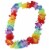 1 x Hawaiian Fancy Dress Lei Necklace 60 Flowers Perspective: front