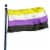 5 x 3ft Non-binary Pride Flag LGBT Perspective: front