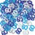 Shatchi 14g 60th Blue Happy Birthday Party Glitz Table Confetti Sprinkles Decorations Perspective: front