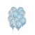 10 pcs 12  Metallic Ligh Blue Colour Latex balloons birthday party celebrations Plain Perspective: front