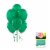 100 Dark Green Pearlised Latex Balloons Birthday Anniversary Party Decorations Plain Perspective: front