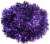 2pcs Purple Luxury Deluxe Chunky Christmas Tinsel Garland Tree Decoration 2m Perspective: front