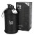 THE GYM KEG Stealth Black 74oz Water Bottle | Half Gallon | Carry Handle Perspective: front