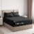 CGK Linens 4 Piece Extra Deep Pocket Microfiber Sheet Set - Twin - Black Perspective: front