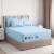 CGK Linens 6 Piece Extra Deep Pocket Microfiber Sheet Set - Full - Light Blue Perspective: front