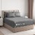 CGK Unlimited 6 Piece Extra Deep Pocket Microfiber Sheet Set - King - Grey Perspective: front