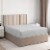 CGK Unlimited Standard Fitted Sheet Double Brushed Microfiber - Twin Extra Long - Light Grey Perspective: front