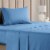 CGK Linens 3 Piece Microfiber Sheet Set - Twin - Denim Blue Perspective: front